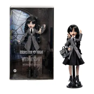 HXJ04 Monster High Wednesday Okul Üniformalı Bebek