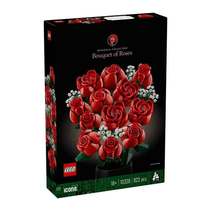 10328 Lego icons Gül Buketi 822 parça +18 yaş