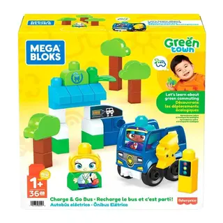 HDX90 MEGA BLOKS® Doğa Dostu Otobüs Seti 36 parça +1 yaş