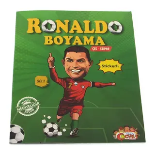 Ronaldo Çıkartmalı Maskeli Boyama Kitabı