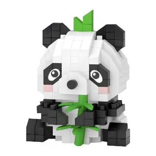 LZ-8633 Panda 170 Parça Block Oyuncak-mini Poşet