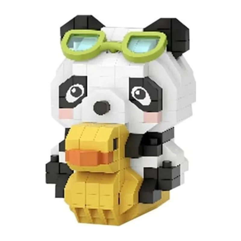 LZ-8634 Ördekli Panda 190 Parça Block Oyuncak-mini Poşet