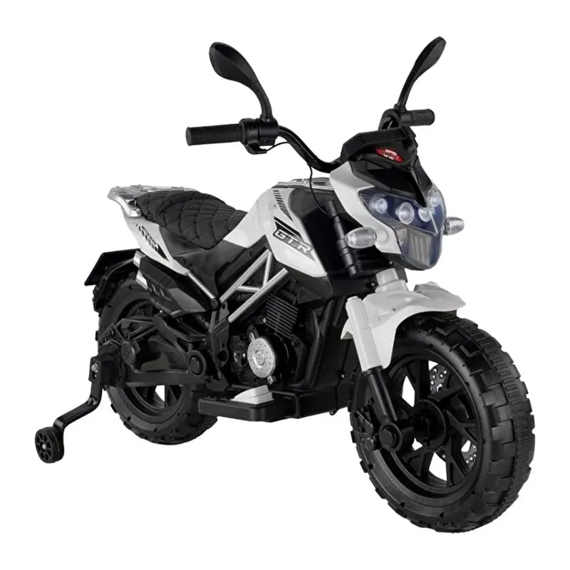 447 Motocross Akülü Motosiklet Beyaz