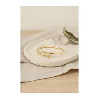 316L Çelik Gold Renk Çivi Model Bileklik
