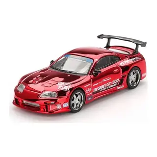 1/64 Model Araç Supra (A80) Top Secret GT-300 Top Secret Red Chrome