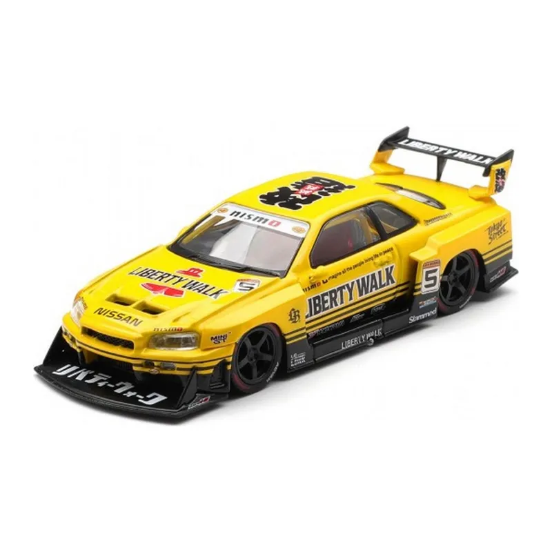 Model Araç 1/64 LB-ER34 Super Silhouette SKYLINE Sport Yellow