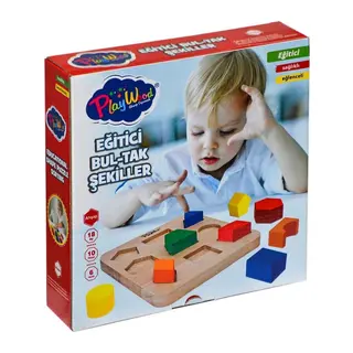 ONY-389 Ahşap Eğitici Bultak Şekiller PlayWood