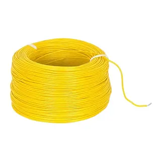 Artar H03V-K 0.22 mm Bakır Çok Damarlı Devre Montaj Kablosu Sarı Zil Teli (0.22 mm² 100 Metre)