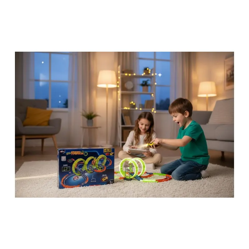 SH40591 Şarjlı Fosforlu Racing Set 71 Parçalı