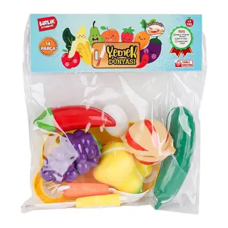 URT007-PVC-2A B Kesilebilen Meyve Sebze 14 Parça