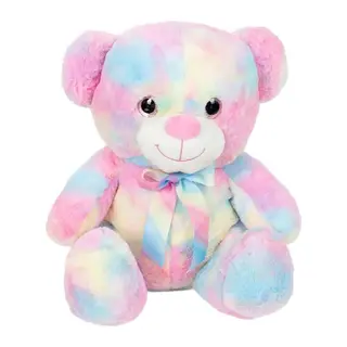 Gökkuşağı Renkli Peluş Ayı 45 cm