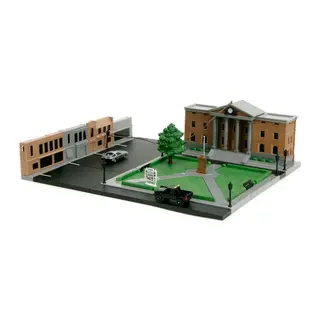 Geleceğe Dönüş Saat Kulesi Nano Sahnesi Diorama Modellemesi