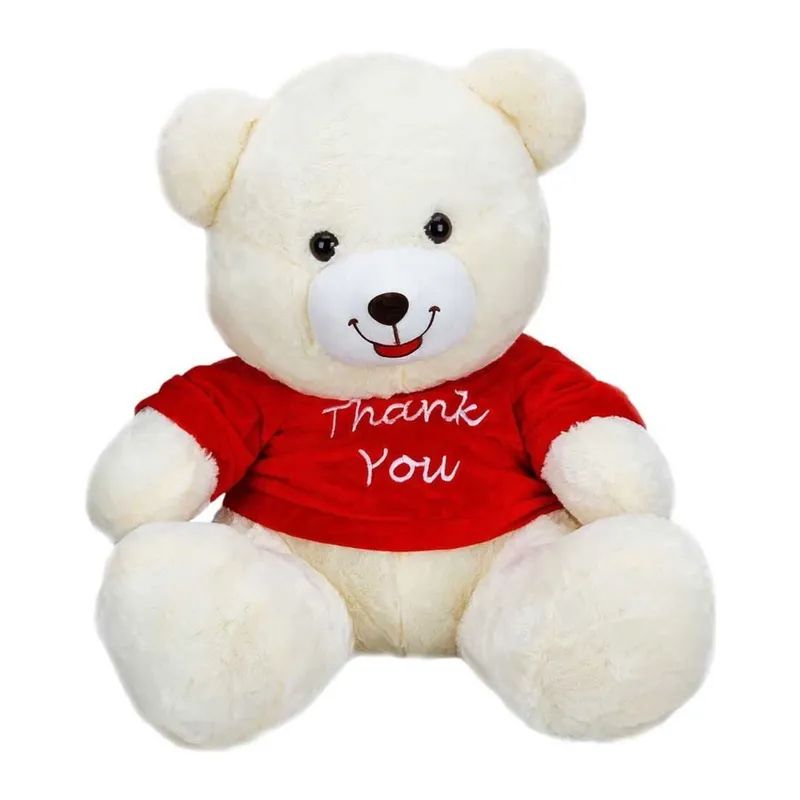 1506 T-Shirtlü Oturan Peluş Ayı 60 cm -Sunman