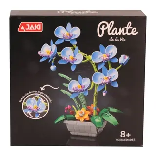 JK29011 Jaki Mavi Orkide Saksıda 581 Parça Block Oyuncak