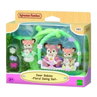 5801 Sylvanian Families Geyik Bebekler ve Çiçekli Salıncak Seti +3 yaş