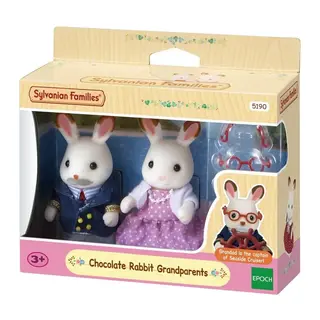 5190 Sylvanian Families, Çikolata Kulaklı Tavşan Anneanne ve Dede, +3 yaş