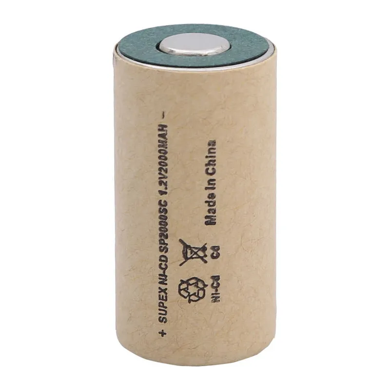 SP2000SC 1.2V NiCd 2000mAh Düz Kafa Süpürge Pili