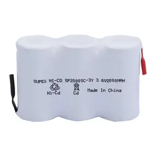 2000mAh 3.6V NiCd 3’lü Yanyana Şarjlı Süpürge Pili