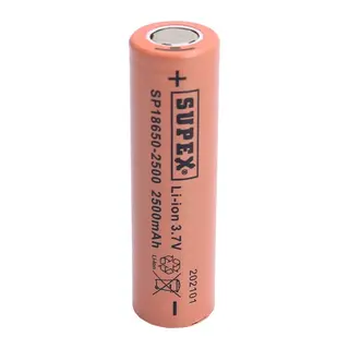 SP18650-2500 3.7V 18650 Model 2500mAh Li-İon Düz Kafa Pil