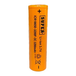 ICR18650-3200F-3C Lityum Ion 3.7V 3200mAh 3C Deşarj Akımı Düz Kafa Pil