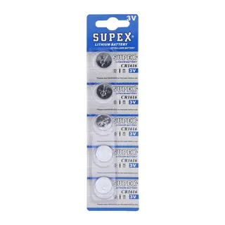 Cr1616 1616 Boy Lityum Düğme Pil, 3 Volt, 5’li Kart