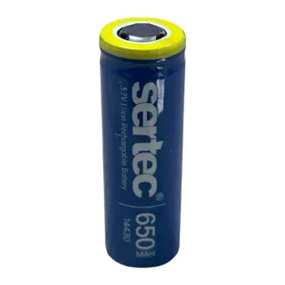 3.7V Li-ion 14430 - 650 mAh 1C Şarjlı Pil