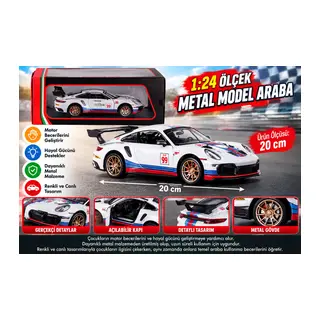 KZL-2420C Porsche 1-24 Kutulu Model Araba