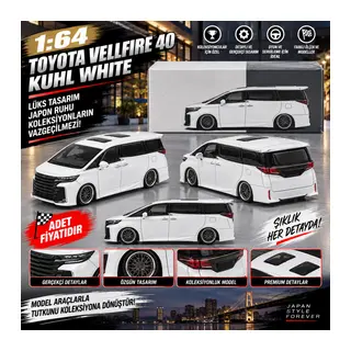 1/64 Toyota Vellfire 40 KUHL White (adet fiyatıdır)