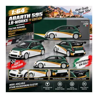 1/64 Abarth 595 LB-WORKS TY Edition (adet fiyatıdır)