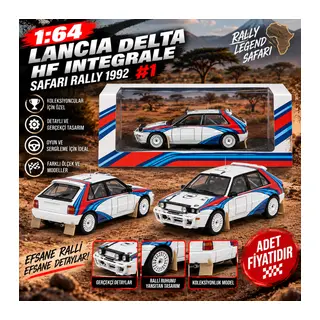 1/64 Lancia Delta HF Integrale Safari Rally 1992 #1 (adet fiyatıdır)