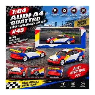 1/64 Audi A4 Quattro Super Tourenwagen Cup 1998 #45 (adet fiyatıdır)