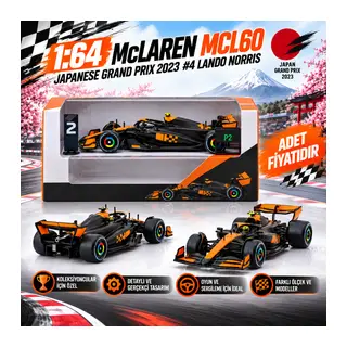 1/64 McLaren MCL60 Japanese Grand Prix 2023 #4 Lando Norris - x iXO Models (adet fiyatıdır)