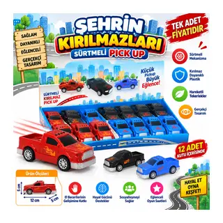 URT004-08 BY ŞEHRİN KIRILMAZLARI SÜRMELİ PİCK UP (adet fiyatıdır)