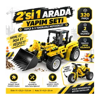 1004574-EKSKAVATÖR/MOTOSİKLET 2IN1 320PRÇ