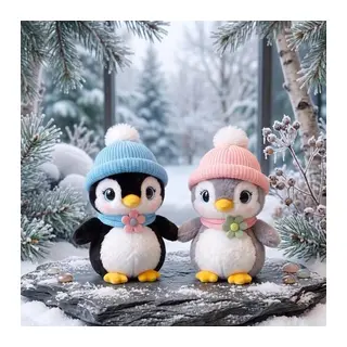 10028 Şapkalı Penguen Peluş 27CM