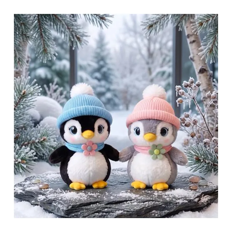 10028 Şapkalı Penguen Peluş 27CM