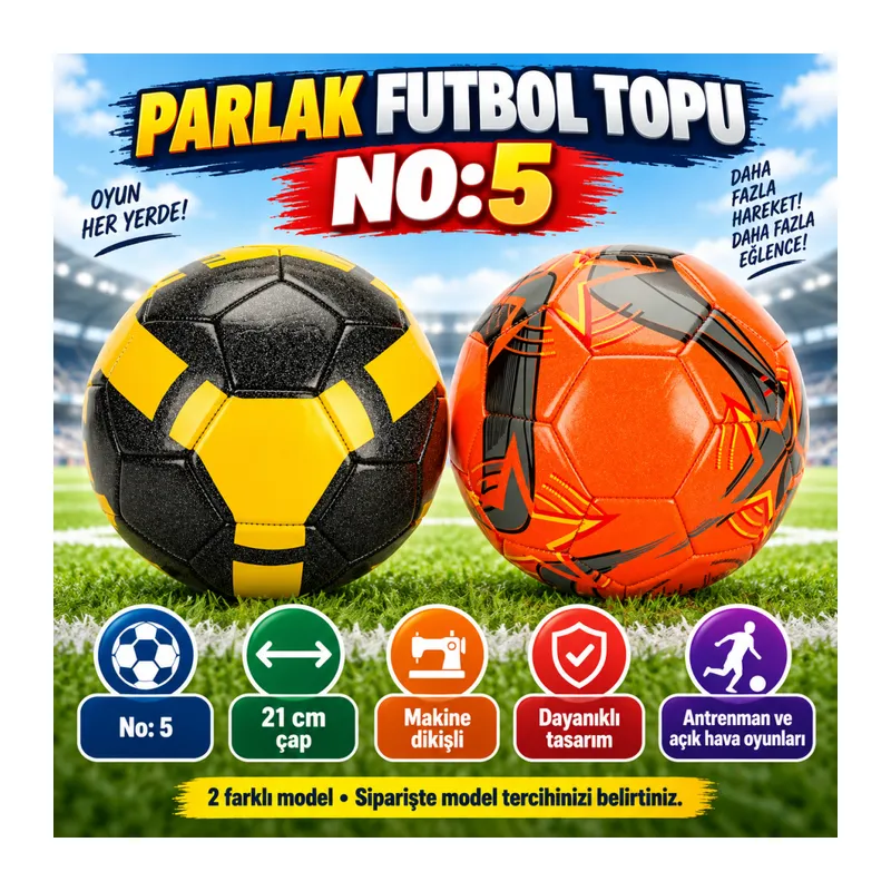 Futbol Topu Parlak No:5