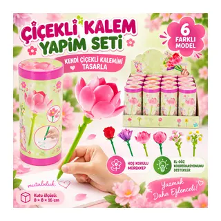 Çiçekli Kalem Yapım Seti