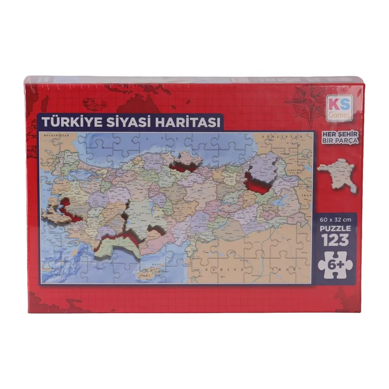 31749 Puzzle 123 Türkiye Siyasi Haritası