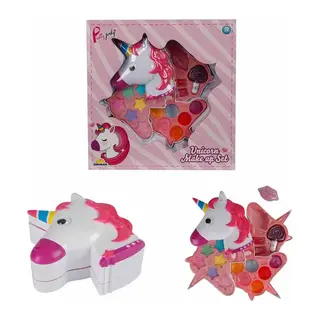 Unicorn Şekilli 3 Katlı Makyaj Güzellik Seti