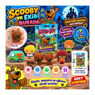 20302 3D Figür Scooby Doo Buddıes Sürpriz Paket Scoo 36D