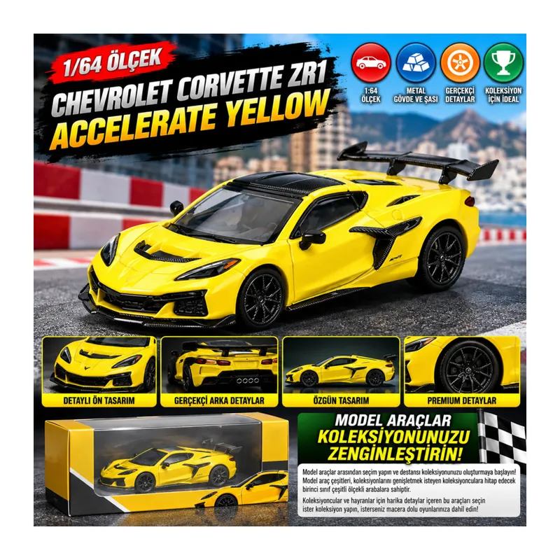1/64 Chevrolet Corvette ZR1 Accelerate Yellow