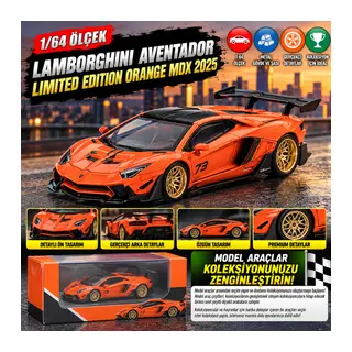 1/64 LB WORKS Lamborghini Aventador Limited Edition Orange MDX 2025