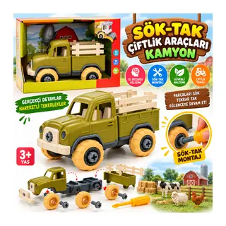 LC-31284 Sök-tak Çiftlik Araçları Kamyon Oyuncak