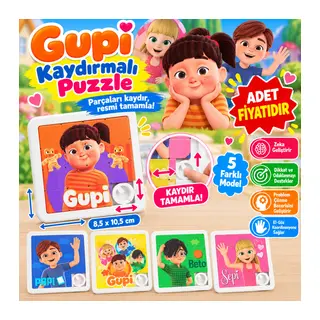 Gupi Kaydırmalı Puzzle (adet fiyatıdır)