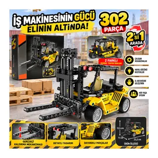 1004573 Forklıft 2IN1 302PRÇ