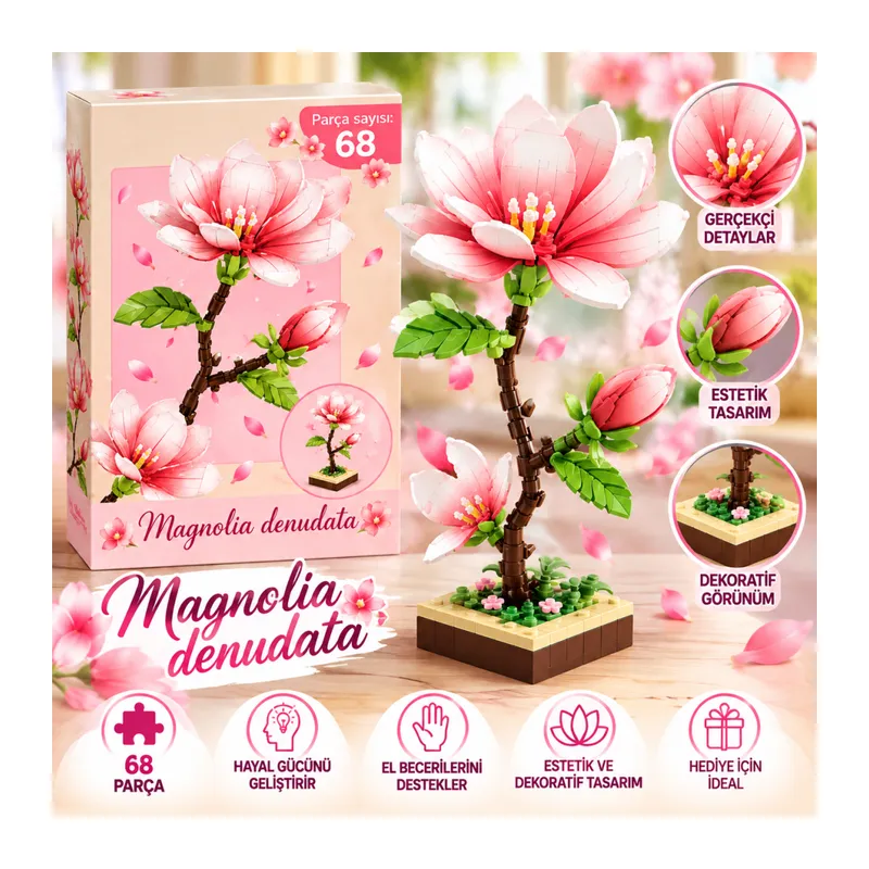 P655075 Manolya 68 Parça Block Oyuncak