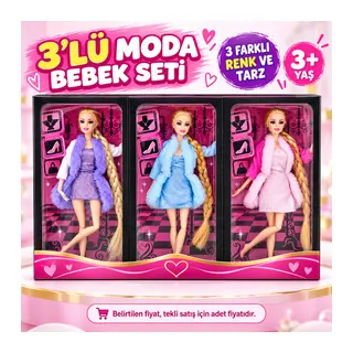 AGH 519 MY GİRL FASHİON ELBİSELİ KÜRKLÜ BEBEK(Belirtilen fiyat, tekli satış için adet fiyatıdır.)
