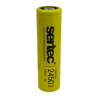 18650 3.7V 2450 Mah 5C Li-Ion Şarjlı Pil
