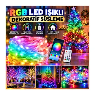 10 MT Uzaktan Kumandalı USB LED Işık – Çok Modlu Dekoratif Ortam Aydınlatmas